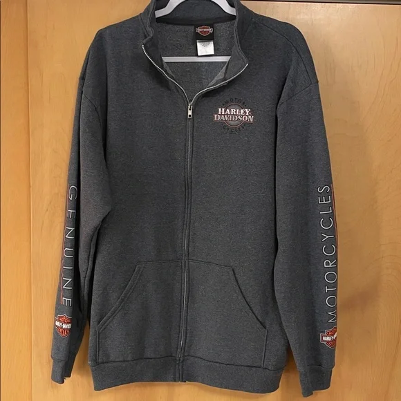 Harley-Davidson Genuine Motorcycles Zip Up Sweatshirt Fort Myers Florida XL - Picture 9 of 11